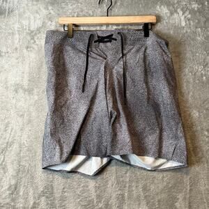 Lululemon Current State Short‎ 9" Carbon Mist Alpine White Graphite Grey Size 34